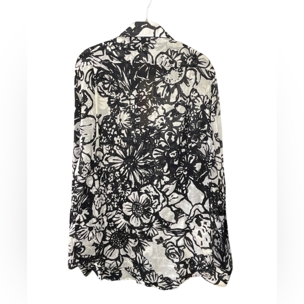 Gucci Monochrome Floral Shirt - Picture 8 of 14